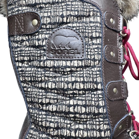 Sorel | Women | Tofino II Cordovan Metallic Faux Fur Waterpoof Boots | 10.5 - Picture 10 of 16